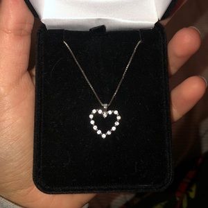 Kay Heart Necklace Sapphires Sterling Silver